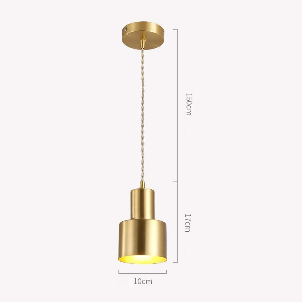 Simplicidad Posmoderna Mini Lámpara Colgante E26/E27 Portalámparas Bombilla Edison Acabado de Latón Cepillado Cable de Luz Colgante Sala de Exposición Ajustable Juego de Luces Colgantes Mont