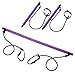 Alomejor Pilates Bar Yoga Pulling Fitness Equipment, Multifunctional Portable Steel Stick for The Home Gymnasium Office, Elastic Band for Yoga Pilates Exercise
