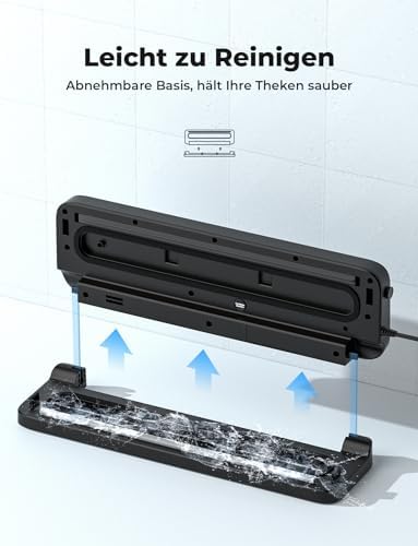 Bild 5 - Vakuumiergerät 5 in 1, Vakuumierer Lebensmittel 8x Länger Frisch, Folienschweißgerät inkl.10 Vakuumierbeutel und Schlauch, 30cm lange & stabile Schweißnaht