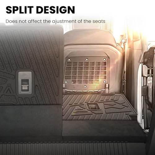 Image of LASFIT Rear Back Seat Cover for Ford Bronco 4-Door 2021-2026 Backrest Mats | All Weather Waterproof Protector Split-Seat Design Seat Back Liner Non-Slip Easy Clean, Not Fit Bronco Sport or 2 Door