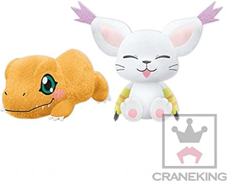 Amazon Co Jp デジモンアドベンチャー でっかい あまえんぼ ぬいぐるみ全2種セットテイルモン アグモン約25cm デジモン Big ホビー 通販