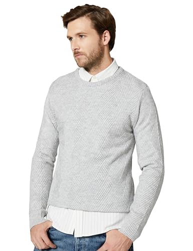Image of Amazon Brand - Symbol Men's Casual Acrylic Crew Neck Sweater (Available in Plus Sizes)