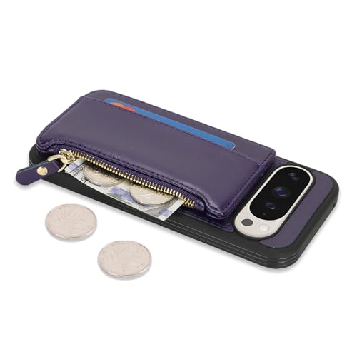 Image of Cavor for Google Pixel 9 Pro XL Case Wallet with Card Holder, Purple