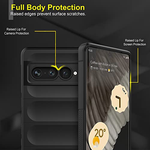 Image of Amazon Brand - Solimo Mobile Cover for Google Pixel 7 Pro 5G (Silicone Black)