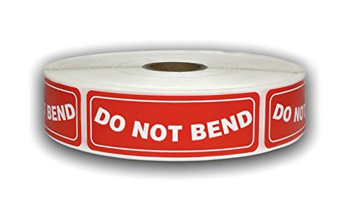 1 Roll 1x3 DO NOT Bend Special Handling Shipping Mailing Stickers with 500 Labels per roll