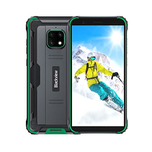 Unlocked Cell Phone Blackview 4900 Pro, Rugged Smartphone with Real 5580mAh Battery, 13MP Rear Camera, 5.7 inch, 4GB + 64GB, Dual 4G Unlocked Cell Phones for US, NFC/GPS/OTG Android Phones, Green