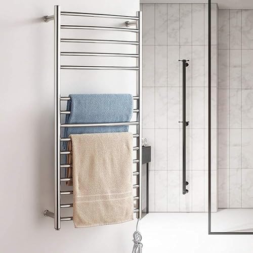 Chauffe-serviettes mural en acier inoxydable au design épuré et durable - 2