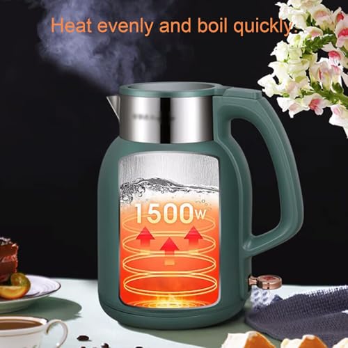 Tetera eléctrica de acero inoxidable con doble capa y gran capacidad miniatura 5