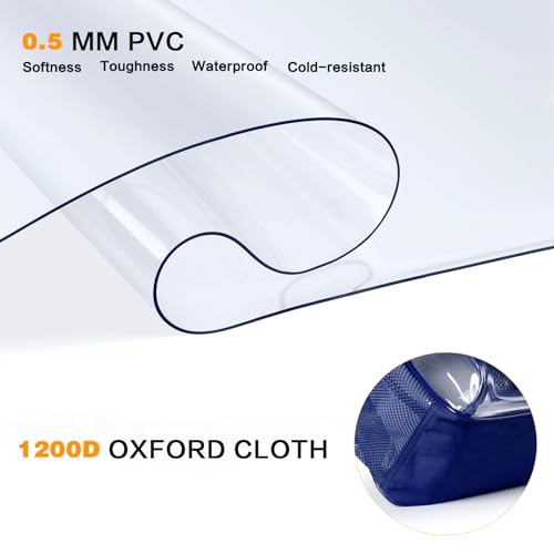 Image of PAMANO Clear Backpack, Heavy Duty Transparent Reinforced Bottom See Through for College, Travel Work Security