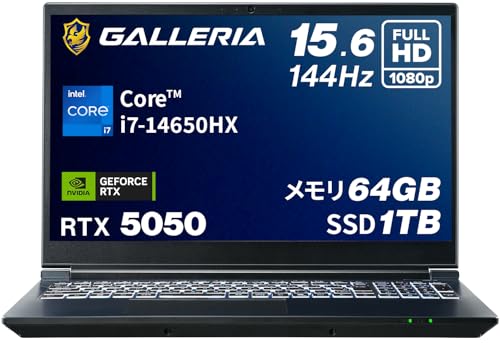 美品　Galleria ゲーミングノート Corei7-12700 、144Hz ゲーミングノートPC GALLERIA（ガレリア）｜パソコン通販の