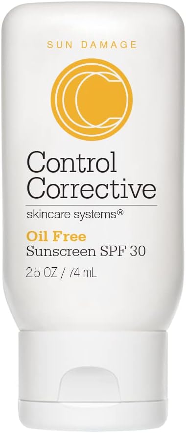 CONTROL CORRECTIVE SKIN CARE SYSTEMS Oil-Free Sunscreen Spf 30, 2.5 Oz - Non-Comedogenic, Lightweight Spf, All Types, Award Winning Sunscreen, Fragrance Free, Lightweight, Won’t Clog Pores, Effective