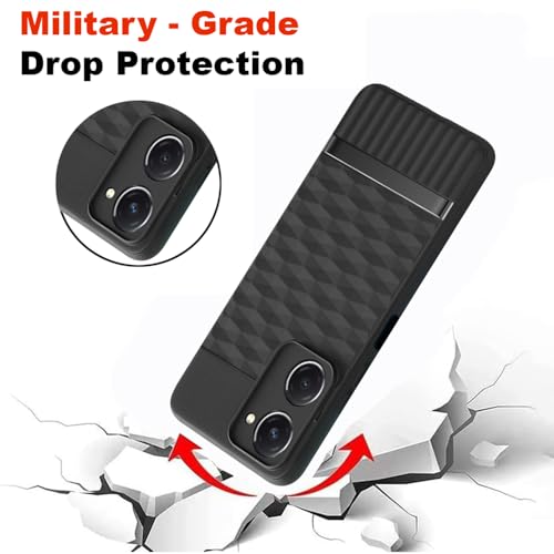 Image of Shockproof Case | Full Camera Protection | TPU Flexible Back Cover for Vivo Y18 4G / Y18e 4G / Y28s 5G / Y28e 5G / Y03 4G / T3 Lite 5G / Z9 Lite 5G (Matte Black)