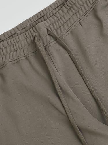 Image of TECHNOSPORT Men Mid Rise Solid Regular Fit Track Pant with Technodry, Antimicrobail for Gym, Workout, Sports and Regular Use