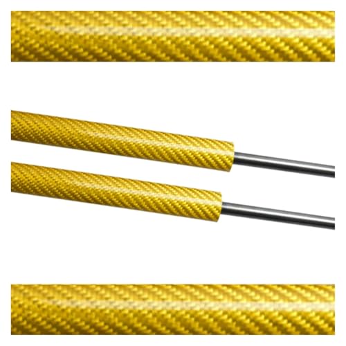 Hood Struts Compatible for Suzuki Ciaz AVB 2014-2025 Alivio for Toyota Belta Front Bonnet Modify Shocks Lift Supports Gas Spring Piston Rod(Yellow Carbon Fiber)