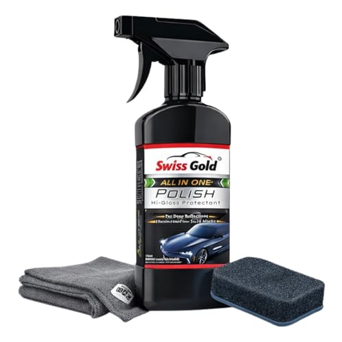 Image of All in One Multipurpose Liquid Polish for Car, Bike, Scooter, Household, Office Care | High Gloss | For Interior & Exterior Surfaces - with Applicator Pad and Microfiber Cloth (250ml)