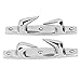 Yosoo Health Gear 2pcs 4.69in Stainless Steel Mooring Cleats with Fairlead Left & Right Anchoring Cleats Marine Grade Boat Cleat Bundle for Boat Bow Chocks, for Yachts
