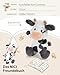 NICI Kuscheltier Kuh Cowluna 33cm - weiß - Weiches Plüschtier – niedliches Stofftier zum Kuscheln & Spielen – tolle Geschenkidee für Kinder & Erwachsene - 62254