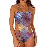 Kiniki Amalfi Blue Tan Through Sonnendurchlässiger Cut Out Badeanzug Damen Bademode