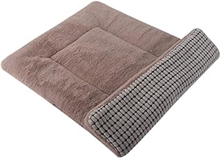 PET SPPTIES Dog Bed Mat Soft And Warm Cat Cushion Machine Washable Dual Purpose Pet Sofa PS085 (61X41 CM, Black)