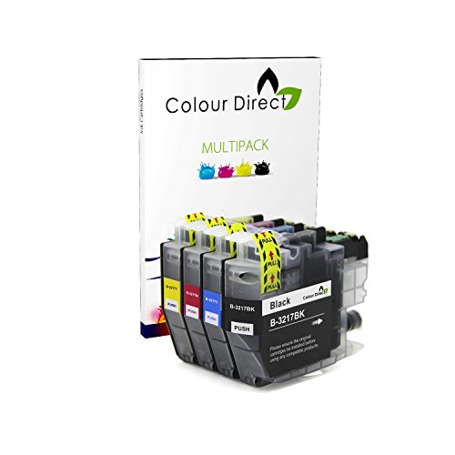 Colour Direct - 4 (1 Conjunto) Compatible Cartuchos de Tinta Reemplazo por Brother LC3217 LC-3217 LC-3217BK LC-3217C LC-3217M LC-3217Y MFC-J5330DW, MFC-J5335DW, MFC-J5730DW, MFC-J5930DW, MFC-J6530DW