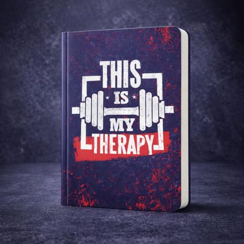 Image of Fitness Workout Journal A5 | 120 Ruled Pages | 80 GSM Paper | Gym & Goal Tracking Notebook | Rounded Corners | Softcover