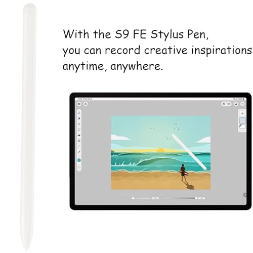 Image of 2 Pack Galaxy Tab S9 FE S Pen for Samsung Galaxy Tab S9 FE / S9 FE+ Stylus Pen,Replacement for Samsung Galaxy Tab S9 FE Pen(Silver)