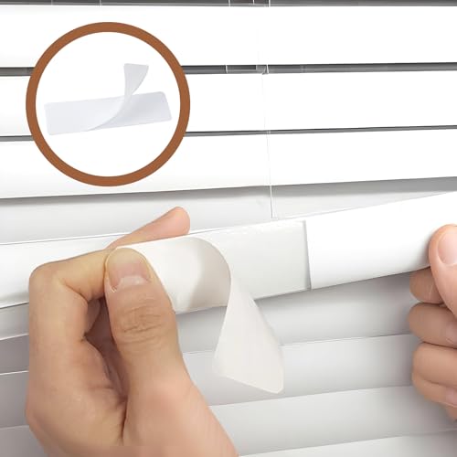 Innohhustle 601240_1_D6VJTYQW 6 Sets Horizontal Blinds Replacement Slats Mini Blind Slat Repair Kit 2.9 × 0.9 Inches White Blind Fixers Not Transparent Horizontal Blinds Replacement Slats Or Parts thumb #4