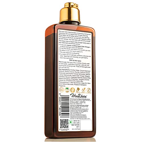 Image of WOW Apple Cider Vinegar Foaming Body Wash - No Parabens, Sulphate, Silicones & Color - 250mL