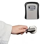 Schlüsseltresor mit Kombination, Metallgehäuse, zur sicheren Aufbewahrung von Schlüsseln (Gray)