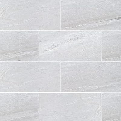 Bedrosians Urban 2.0 Stone Look Porcelain Floor & Wall Tile 12" x 24", Iron Blue (8-Pack, 15.75 SF)