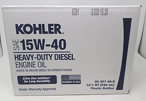 Aceite para motor Diesel Kohler SAE 15W40 12 cuartos miniatura 2