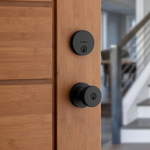 Kwikset 99910-070 991 Pismo Keyed Entry Knob And Single Cylinder Deadbolt Combo Pack Featuring Smartkey In Matte Black thumb #7