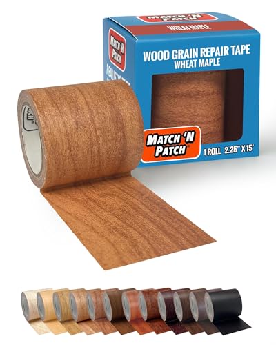 MATCH 'N PATCH Wood Grain Repair Tape - Wheat Maple, 2.25 in...