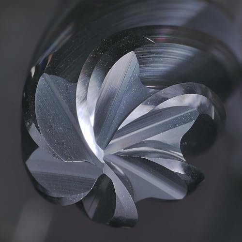 Image of Tools Carbide End Mills,6 Flute Square Milling Cutter,High Helix Angle for High Hardness Steel Finshing Milling Processing - 3 /8 Shank (3 /8-4.5 inch 1PCS)