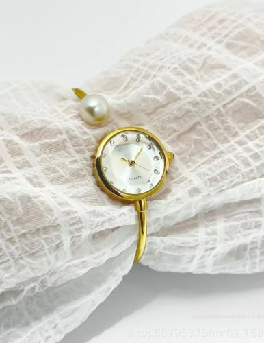 Image of Pearl end Watch with Cuff Bracelet (280)