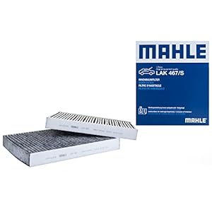MAHLE LAK 467/S Interior Cabin Air Filter – Carbon Activated Pollen Filter – with odor protection – Car