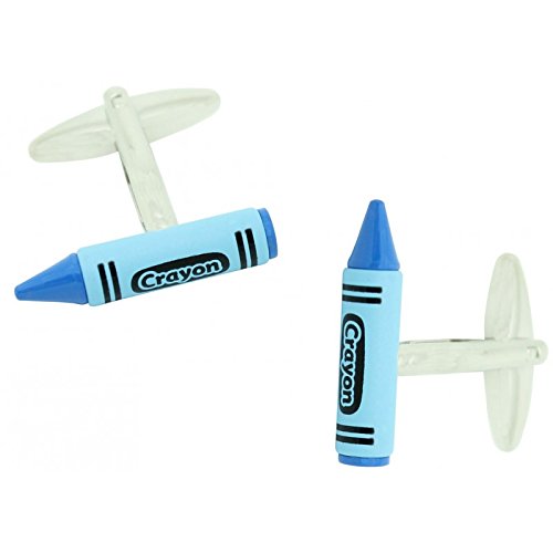 Gemelos Crayon Azul para eventos creativos y reuniones de oficina