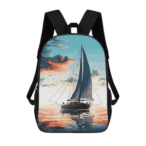 Sac à dos à voile bleu de haute résistance pour homme et femme actifs