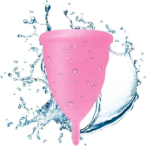 Blossom Menstrual Cup, Say No to Tampons | Get Blossom Cups for Menstrual Days| Period Cup, Reusable Menstrual Cup, Silicone Cup (Small Menstrual Cup, Pink)