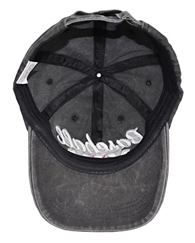 Manmesh Hatt Baseball Mom Hat For Women, Funny Mother's Day Softball Accessories Team Gifts, Vintage Washed Distressed Embroidered Softball Mom Baseball Cap For Mama, Grandma Black #TOP3