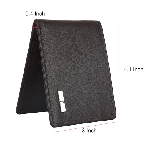 Image of URBAN FOREST Fred Aniline Brown Leather Wallet for Men