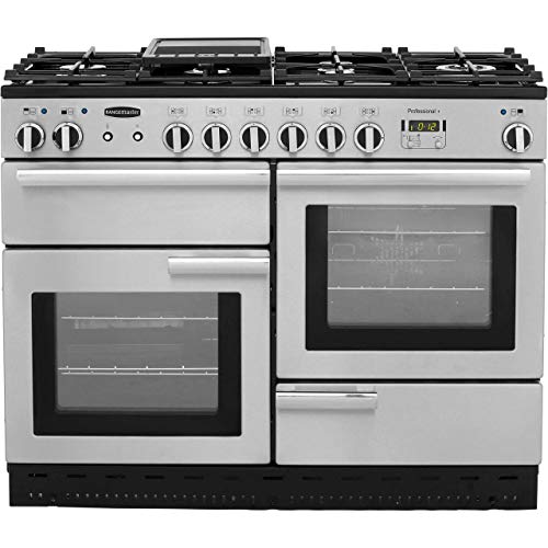 Rangemaster PROP110DFFCY/C B Rated Dual Fuel Range Cooker in Cranberry/Chrome
