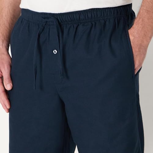 Image of Amazon Essentials Men's 100% Cotton Flannel Sleep Pant, Relaxed Fit Lounge Pants with Elastic Waist and Drawstring