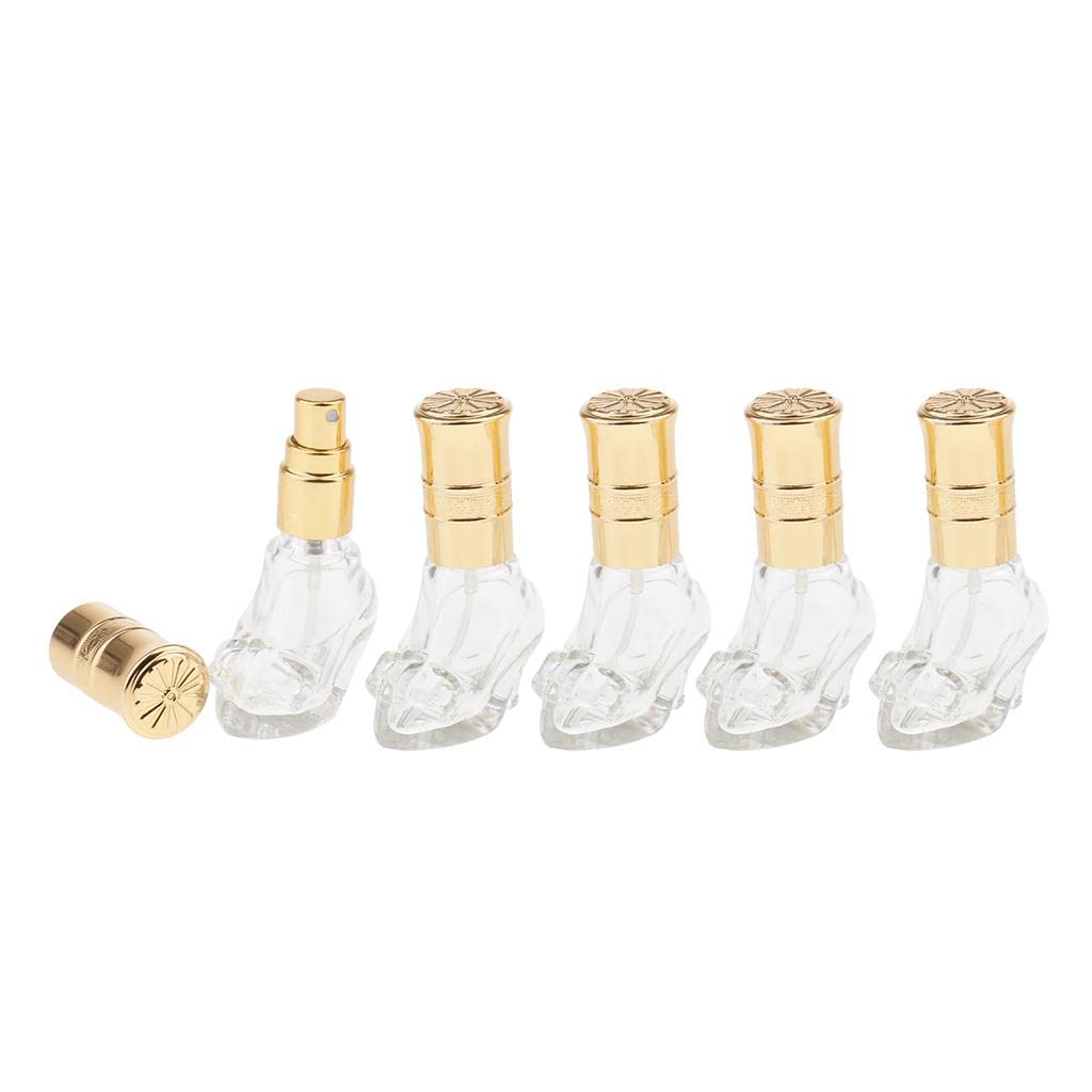 LOOM TREE® 6Ml 5Pcs Comestics Storage, Perfume Essential Oil Aftershave Bottle Glass, Pump Scent Sprayer Atomizer Storage Portable | Decorative | Vintage | Retro | Collector's Item-image-33