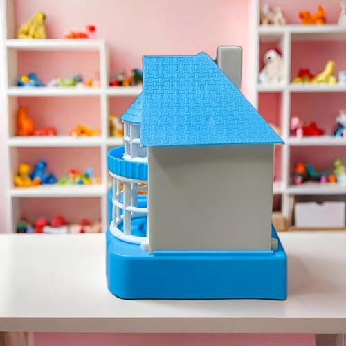 Image of Puppy House Dog Coin Stealing Piggy Bank for Kids - Adorable and Durable Money Bank | Educational, Fun, and Safe Collecting Toy | Perfect for Gifting Unisex Kids (Blue - White)