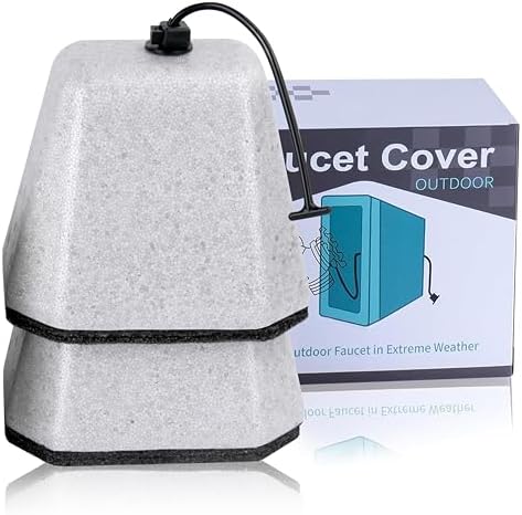 Outdoor Faucet Covers for Winter Freeze Protection, Foam Spigot C...