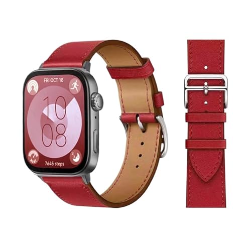 Bracelet en cuir de vache italien pour Huawei Watch Fit 3, boucle rétro SERDAS