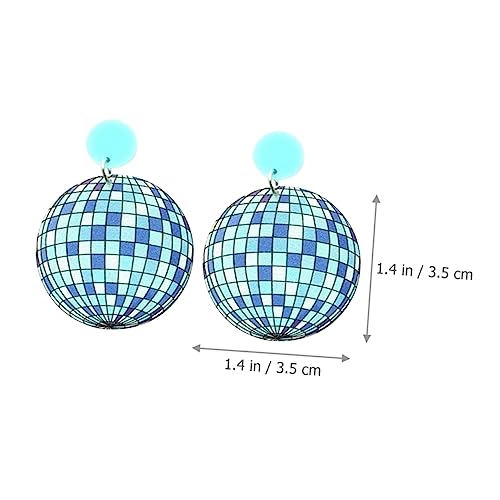 Boucles d'oreilles disco en acrylique de qualité supérieure au design géométrique moderne