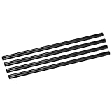 QUARKZMAN 4Pcs Tubes en Fibre de Carbone 18 x 20 x 500mm Tissage Uni Surface Brillante Tige 3K Enroulée en Rouleau Tubage Rond en Carbone pour Avion RC Quadricoptère Multicoptère