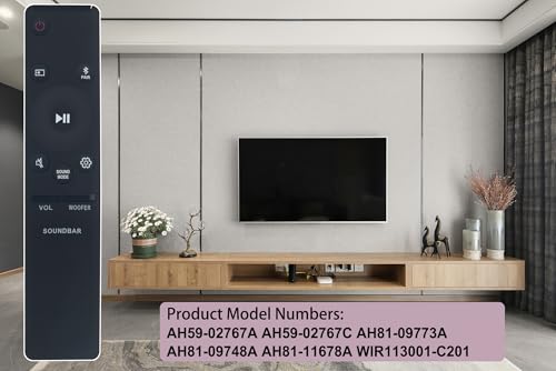 Allimity AH81-09784A Remote Replacement for Samsung 2020 T Series Sound Bar HW-T60C HW-T650 HW-Q6CT HW-R47M HW-T60M HW-R450 HW-Q60T HW-Q67CT HW-T650/ZC HW-R47M/ZA HW-T650/ZA HW-T60C/ZA HW-T60M/ZA
